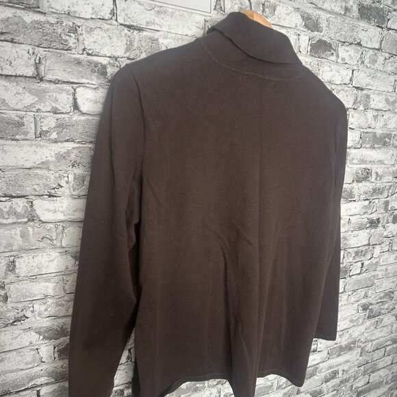 EUC Jones New York Sport Brown Turtle Neck Size XXL - Picture 7 of 10